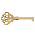 Solid Brass Skeleton Key For Grandfather Clock Doors, Cabinet Dresser .... Fixed Price $21.01.