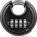Combination Lock, 4 Digit Disc Padlock With Hardened Steel Shackle, Keyless Heav. Fixed Price $19.96.