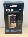 Weiser Smartcode 10 Touchscreen Deadbolt Zigbee Satin Nickel 9GED21500. Fixed Price $73.39.