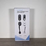 Smonet Black Fingerprint Front Door Lock Set W/ Handle Keyless Entry Deadbolt. Fixed Price $67.99.