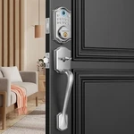 Keyless Entry Door With Handle Set- Fingerprint Locks, Electronic K.... Fixed Price $101.10.