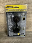 Brinks Single Cylinder Deadbolt, Matte Black Finish Home Security, Lockable. Fixed Price $5.00.