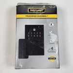 Defiant Touchpad Deadbolt Lock Matte Black Quick Re-key Cylinder 1009 623 198. Fixed Price $16.11.