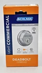 Schlage B60N Csg 626 Light Commercial Single Cylinder Deadbolt Satin Chrome. Fixed Price $22.95.