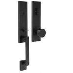 Weslock Leighton Deadbolt Keyed One Side Handle Set With Mesa Knob Matte Black. Fixed Price $133.92.