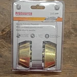 Prosource Double Cylinder Deadbolt Polished Brass Rekeyable 36888. Fixed Price $15.06.