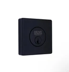 Home Decorators Collection Square Matte Black Single Cylinder Deadbolt. Fixed Price $19.79.