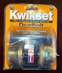 Kwikset Polished Brass Adjustable Latch Double Cylinder Deadbolt 665 Cp Al K3. Fixed Price $5.99.