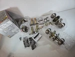Defiant Hartford Deadbolts Keyed Entry Door Knobs 1008 974 320 Satin Nickle. Fixed Price $16.00.