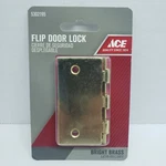 Ace Flip Door Lock Bright Brass #5302195. Fixed Price $11.75.