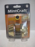 New Mintcraft Single Cylinder Deadbolt Polished Brass Finish DL71. Fixed Price $11.33.