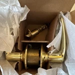Schlage French Dual Option Handle Privacy Locking Latch F40 Jaz 605. Fixed Price $12.00.