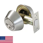 Probrico Satin Nickel Double Cylinder Deadbolt 2-SIDE Keyed Round Modern. Fixed Price $27.38.