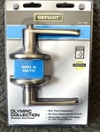 Defiant Locking Door Lever Knob Olympic Collection Stainless Bed / Bath 721 193. Fixed Price $6.99.