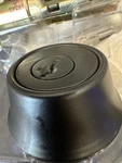Kwikset Single Cylinder Deadbolt Smartkey Matte Black. Fixed Price $12.00.