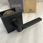 Schlage Allegion, F40 Lat 622 Col Bed & Bath Privacy Door Lock In Black, Note. Fixed Price $45.00.
