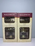 2X Lot Baldwin Prestige Series Round Deadbolt Smartkey Polished Brass 93800-007. Fixed Price $99.95.