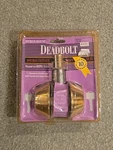 Polished Brass Double Cylinder Deadbolt Lock Keyed Alike. Fixed Price $8.76.