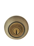 Kwikset 980 Single Cylinder Deadbolt Featuring Smartkey Antique Brass Read. Fixed Price $20.89.