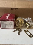 Kwikset 3 Rcal Rcs Bbpkg Single Cylinder Polished Brass Deadbolt- 96600-496. Fixed Price $15.00.