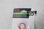 (4-PK) Hy-ko Small Key Identifier Rubber Carded KC129. Fixed Price $6.64.