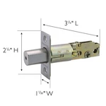 Design House Metal 2-WAY Replacement Deadbolt Latch Satin Nickel. Fixed Price $27.81.