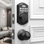 Teeho TE001 Matte Black Weatherproof Keyless Entry Keypad Digital Door Deadbolt. Fixed Price $90.00.