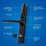 Luston Slim Smart Front Door Waterproof Mortise Lock, Keyless, Black - S31B. Fixed Price $214.99.