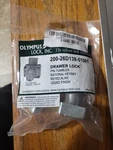 Olympus 200DW Drawer Deadbolt Lock D4291 4-PIN 1-3/8" Keyed Alike Satin Chrome. Fixed Price $30.00.