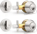 PROBRICO(2 Pack) Keyed Alike Single Cylinder Deadbolts Brushed Nickel (combo. Fixed Price $40.33.