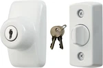 Ideal Security Model Glk Deadbolt For Storm And Screen Doors, Key Lock, White (2. Fixed Price $36.99.