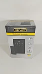 New Defiant Square Matte Black Electronic Single Cylinder Touchpad Deadbolt. Fixed Price $19.99.