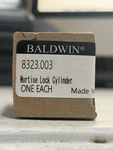 Baldwin Mortise Cylinder- Oil Rubbed Bronze- New- Keyway- Oem 1/4". Fixed Price $29.99.