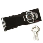 National Hardware N327-379 N183-780 Keyed Hasp Lock 4-1/2 Inch Chrome Plated. Fixed Price $12.00.