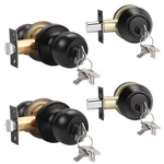 Knobonly 2 Set Keyed Same Entry Door With Single Cylinder Deadbolt, One .... Fixed Price $59.19.