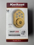 New Kwikset 910 Smartcode Z-wave Signature Series Deadbolt Polished Brass Open. Fixed Price $129.99.