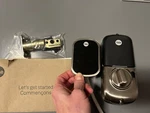Yale Security Assure Lock Sl Satin Nickel Double-cylinder Deadbolt With Lighted. Fixed Price $80.00.