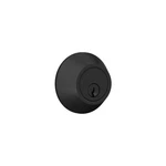 Deadbolt With Round Trim, Keyed 2 Side, Matte Black Finish 1. Fixed Price $29.02.