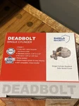 Shield Security Satin Nickel Single Finish Cylinder Deadbolt New Box. Fixed Price $17.85.
