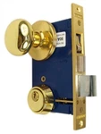 Marks 22AC Right Hand Reverse Double Cylinder Ornamental Knob Rose Mortise Lock. Fixed Price $134.99.