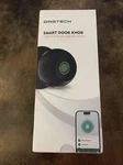 Dinstech Fingerprint Door Lock, Rechargeable Smart Knob, Ink Black. Fixed Price $55.50.