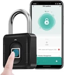 Aicase Fingerprint Waterproof, Smart Padlock, Model 1, Black. Fixed Price $28.41.