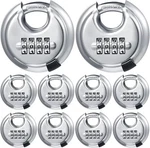 10 Packs 4 Digit Combination Locks Stainless Steel Disc Combo Padlock. Fixed Price $79.99.