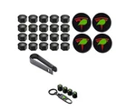 Exterior Decoration 4 Wheel Center Caps And 20 Lug Nut Covers & Air Cover.... Fixed Price $31.55.