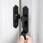 Iniret 90 Degree Black Barn Door Lock, Flip Gate Latch With Handle, Heavy Sli.... Fixed Price $16.20.