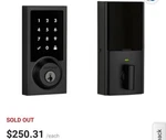 Kwikset Premis 919CNT 514 Smt Cp Touchscreen Deadbolt - Matte Black. Fixed Price $179.00.