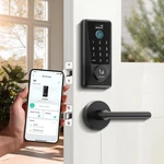 Desloc D110 Plus Smart Lock With 2 Lever Handles, Built-in Wi-fi Fingerprint Key. Fixed Price $59.95.