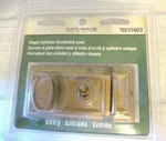 Gate House Brass Entry Deadlatch Lock Single Cylinder 0231603. Fixed Price $24.99.