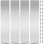 4 Pcs Stainless Steel Metal Door Protection Push Plate With Screws Brushed Do.... Fixed Price $31.20.