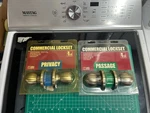 Nos 2-PACK Lot Tell Commercial Door Knob Passage Privacy Lock Assembly KC2376. Fixed Price $35.06.